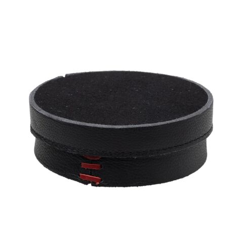 Min Bardak Altlığı 6'lı Siyah Deri