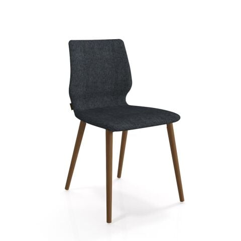 Asanda Sandalye Smoked Meşe Ayak Polo 915 Mavi