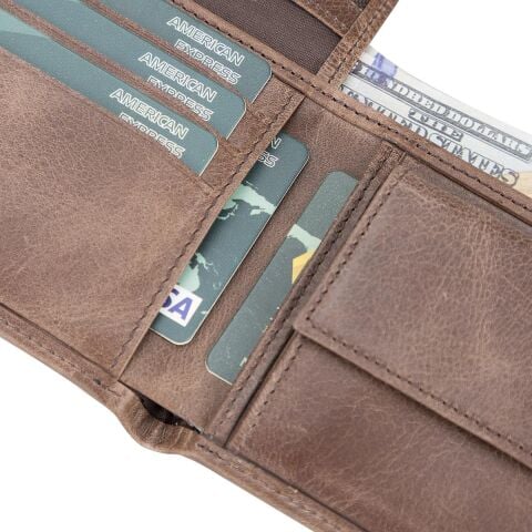 Ben Wallet Erkek Cüzdanı Kahverengi