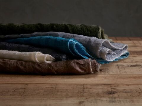 Kaşmir Durul İpek Atkı 36X180 Cm K.Yeşil