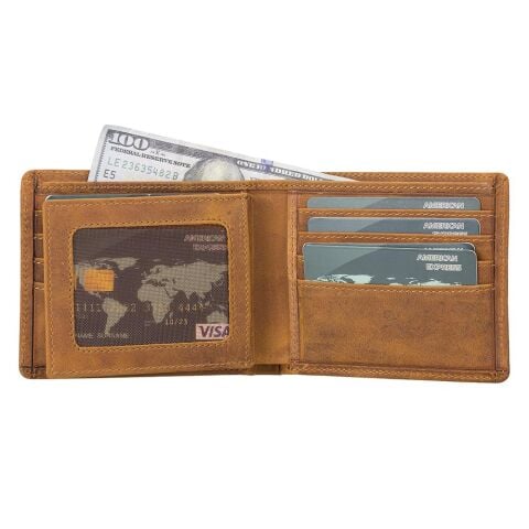 Leather Ben Wallet - G19 Erkek Cüzdanı Kahverengi