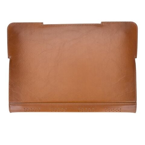 MacBook/Dizüstü Bilgisayarlar için Chester Deri Kılıf Taba