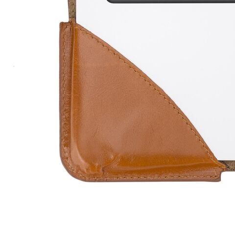 MacBook/Dizüstü Bilgisayarlar için Chester Deri Kılıf Taba
