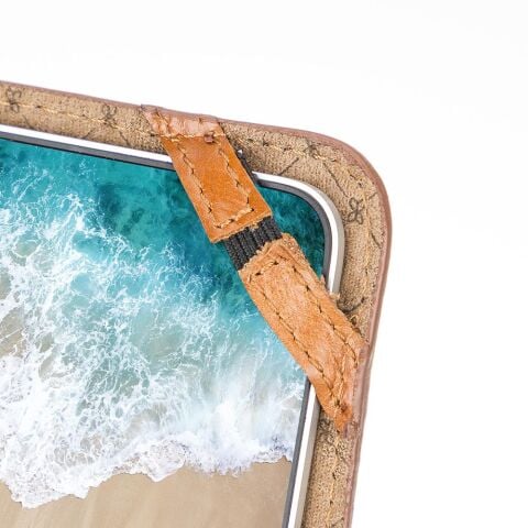 MacBook/Dizüstü Bilgisayarlar için Chester Deri Kılıf Taba