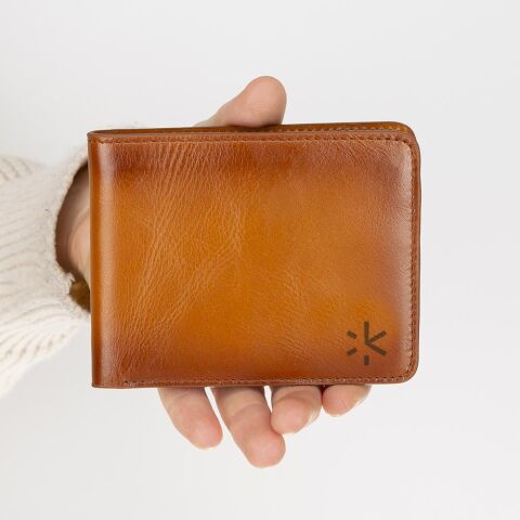 Pier El Yapımı Deri Erkek Cüzdanı Kahverengi -RST2EF