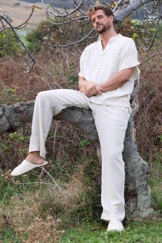 JUAN ERKEK PANTOLON, Renk:BEJBeden:S-M