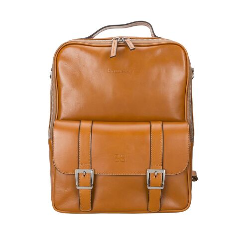 Molde Deri Laptop&Sırt Çantası Taba