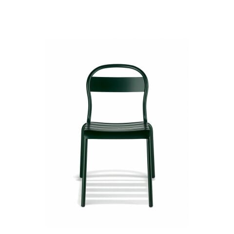 Stecca 1 Koyu Yeşil Kolçaksız Metal Sandalye
