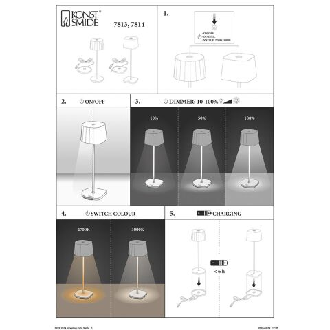 WO CAPRİ MASA LAMBASI USB SİYAH