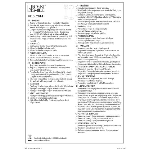 WO CAPRİ MASA LAMBASI USB SİYAH