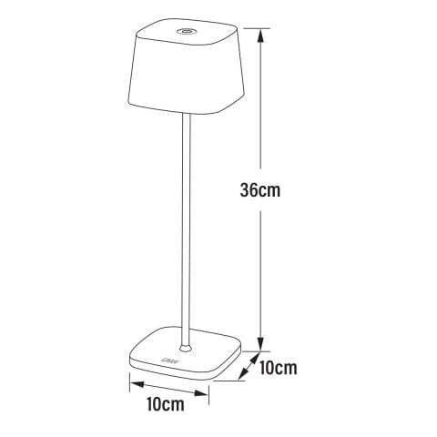 WO CAPRİ MASA LAMBASI USB KIRMIZI