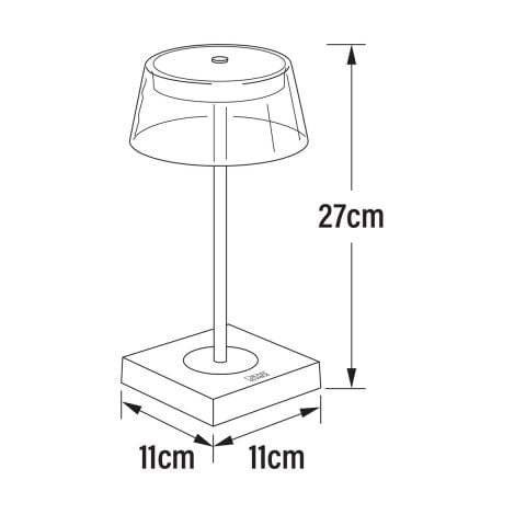 WO SCİLLA MASA LAMBASI USB BEYAZ