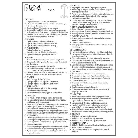 WO SCİLLA MASA LAMBASI USB BEYAZ