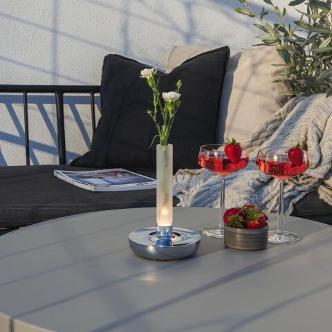 WO BIARRITZ MASA LAMBASI USB GÜMÜŞ