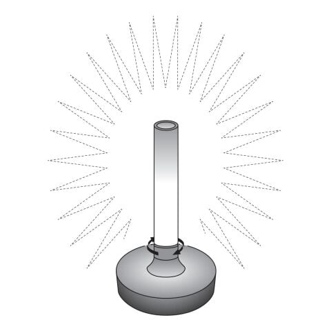 WO BIARRITZ MASA LAMBASI USB GÜMÜŞ