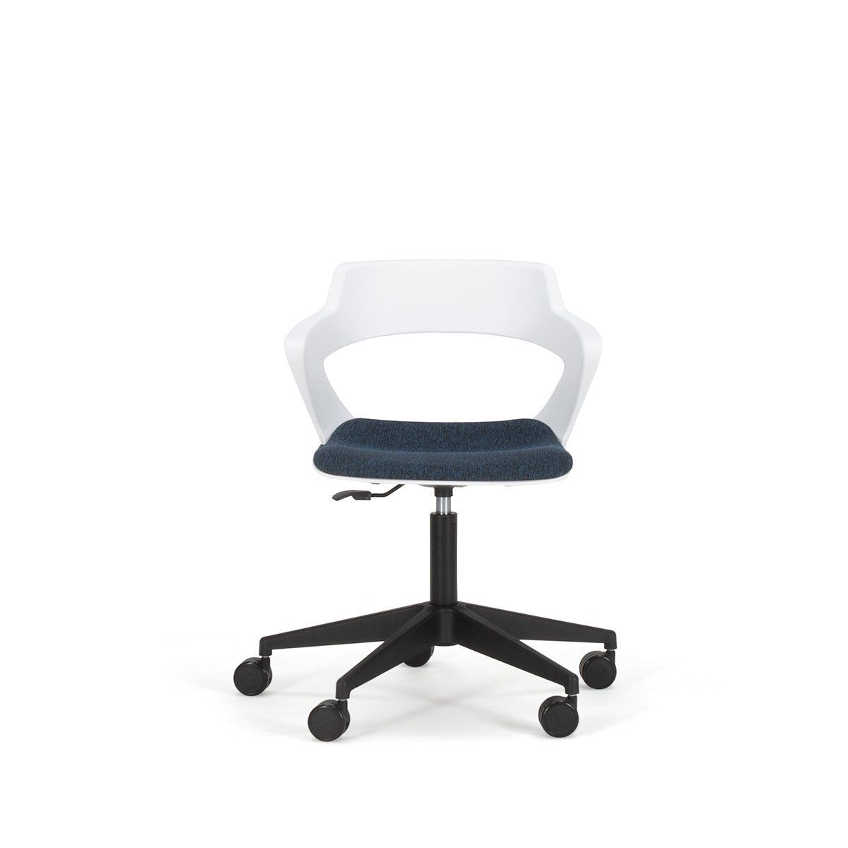 Zenıth Çalışma Ofis Koltuğu Sandalyesi Beyaz Lacivert Döşemeli
