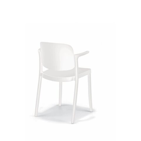 Piazza 2 Beyaz Kolçaklı Sandalye
