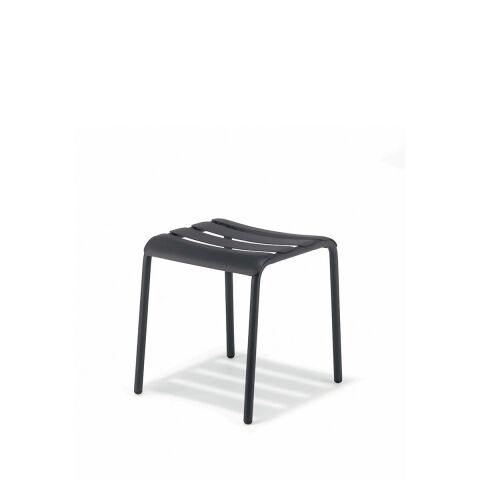 Stecca 7 Koyu Gri Metal Puf