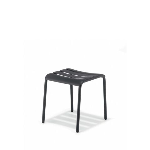 Stecca 7 Koyu Gri Metal Puf