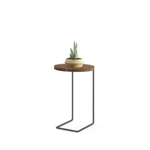 Bremen Zigon Sehpa 3'lü Set Desensiz Smoked Meşe Epoksi Ayak