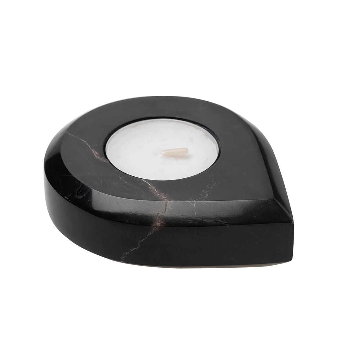 Drop Mermer T-Light Siyah