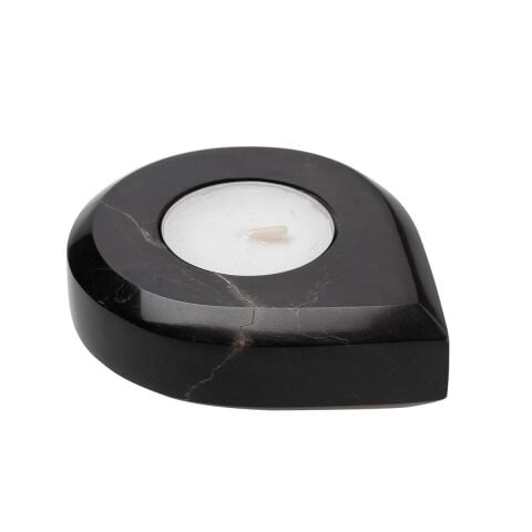 Drop Mermer T-Light Siyah