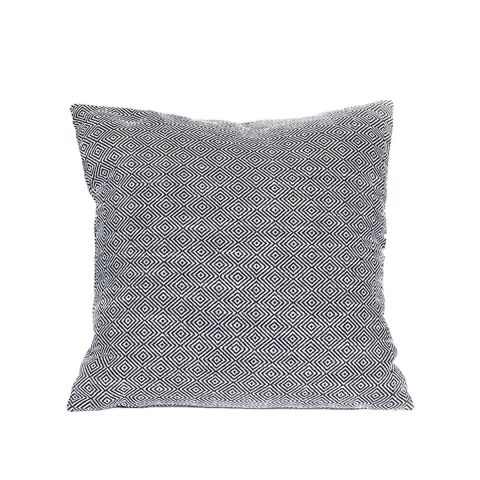 Yastık Gizli Dikişli 45x45 Siyah Beyaz Desenli