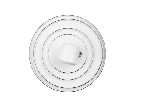 Sufi 12 Kişilik Yemek Takımı 55 Parça Platin