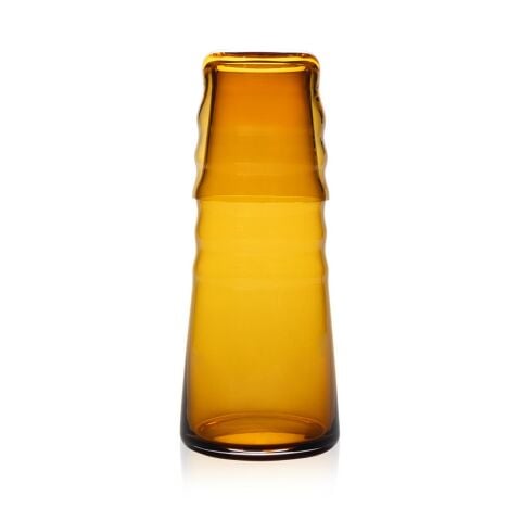 ZUMA Başucu Sürahi Bardaklı / El Yapımı, Amber