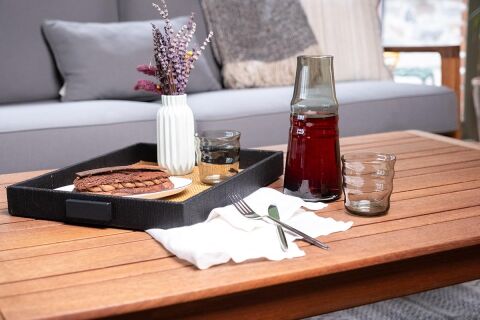 ZUMA Başucu Sürahi Bardaklı / El Yapımı, Smoke