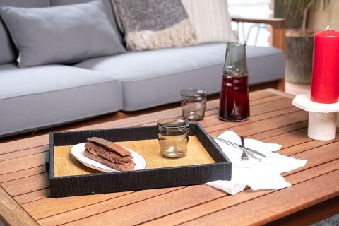 ZUMA Başucu Sürahi Bardaklı / El Yapımı, Smoke