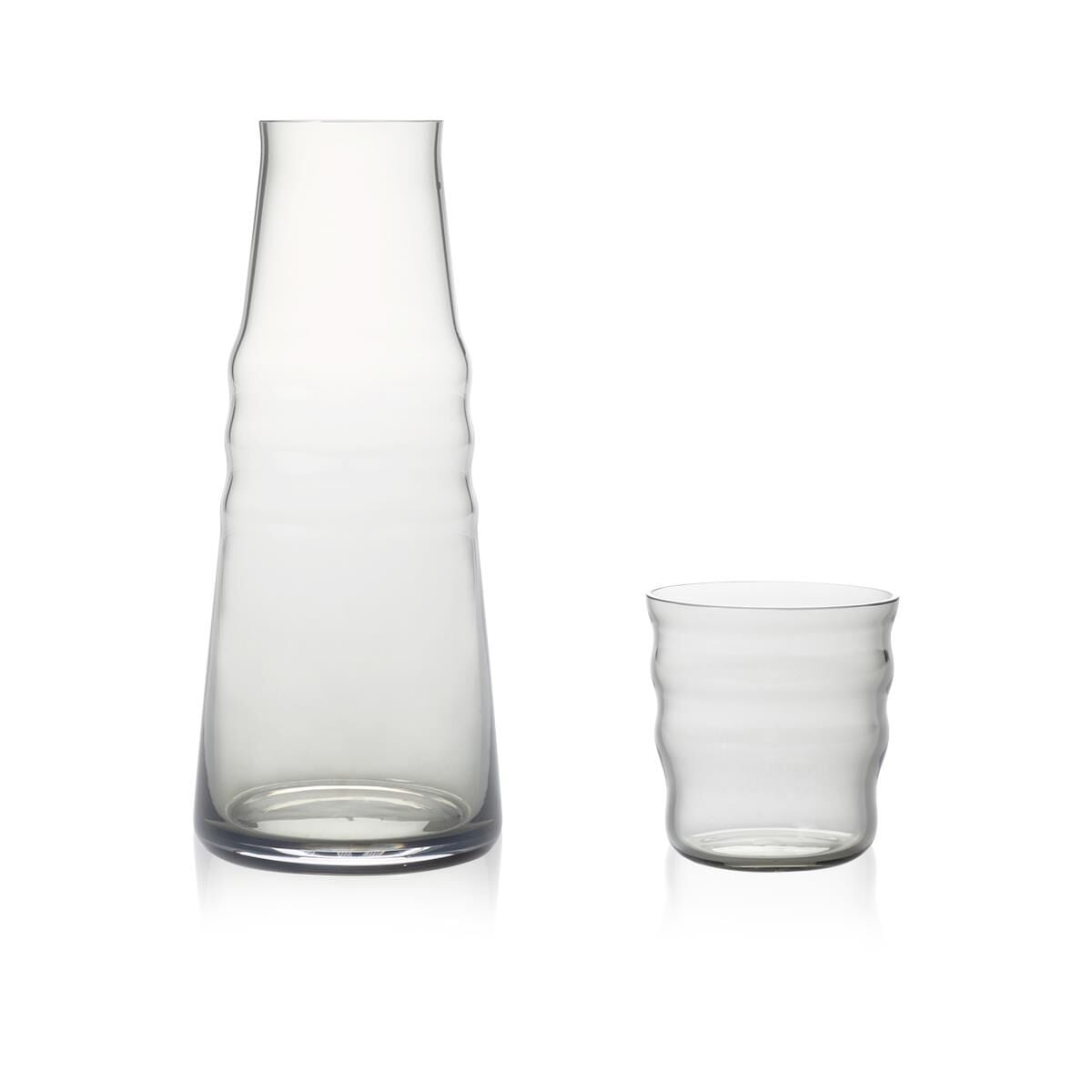 ZUMA Başucu Sürahi Bardaklı / El Yapımı, Smoke