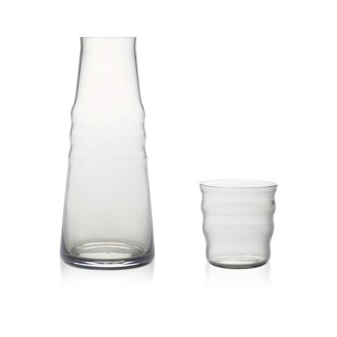 ZUMA Başucu Sürahi Bardaklı / El Yapımı, Smoke