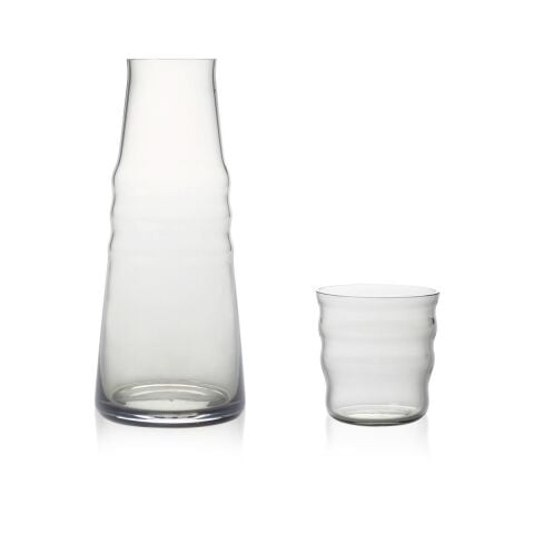 ZUMA Başucu Sürahi Bardaklı / El Yapımı, Smoke