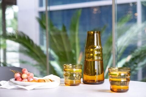 ZUMA 2'li Bardak Seti / El Yapımı, Amber