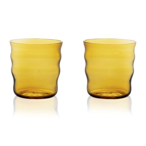 ZUMA 2'li Bardak Seti / El Yapımı, Amber