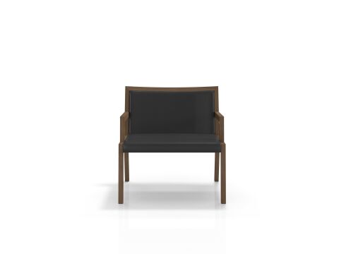 HOMER Kolçaklı Koltuk Suni Deri Siyah