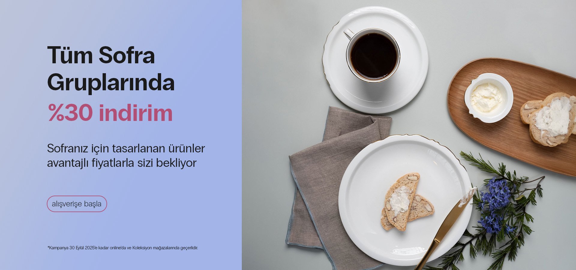 Sofra %30 İndirim
